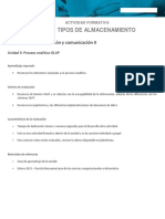 Informe: Tipos de Almacenamiento: Tecnología de Información y Comunicación II