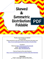 Skewed & Symmetric Distributions Foldable