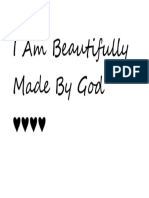 I Am Beautifully Made by God Title