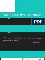 BEING SENSITIVE TO OTHERS