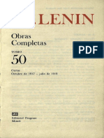 Lenin Tomo 50 (Octubre de 1917 - Julio de 1919)