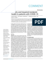 Comment: Obesity and Impaired Metabolic Health in Patients With COVID-19