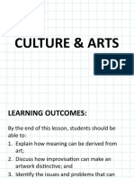 Gec 4 Lesson 11 - Culture & Arts, Combined Arts