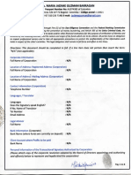 Passport Number No: AU974383 of Colombia Address: Carrera 72b 11 71 Bogotá-Colombia - Código Postal: 110821 Client Information Sheet