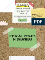 Accounting Ethics and Internal Controls