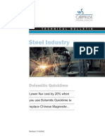Steel Industry: Dolomitic Quicklime