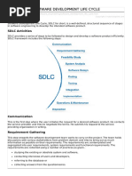 Software Development Life Cycle PDF