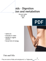 Lipids Digestion Absorption Metabolism