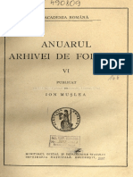 Anuarul Arhivei de Folclor IV PDF
