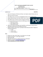 Internal Quiz of 50 Marks - BF PDF