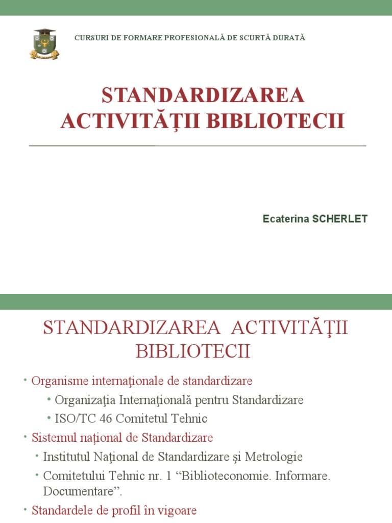 Standardizarea | PDF