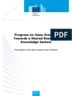 Progress On Open Science: Towards A Shared Research Knowledge System