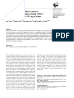 Measuring Fiber Orientations in Nonwoven Web Images Using Corner Detection by Be Zier Fitting Curves