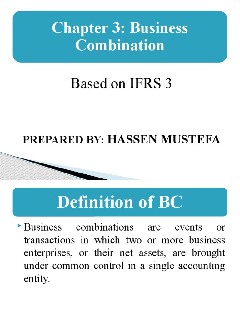 Chapter 3: Business Combination: Based On IFRS 3 | PDF | Goodwill ...