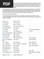 Homonymswith 18 Questions Testing Receptiveskills