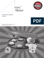 Snack Heroes Cake Pop Maker: Instruction Booklet
