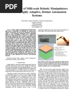 Self-Assembly of Milli-Scale Robotic Manipulators