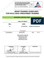 Zoom Webinar Training Guidelines For Dole Oshc Prescribed Training