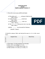 South Point School Class II English Language Worksheet-17
