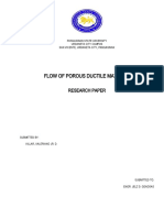 Flow of Porous Ductile Material: Research Paper