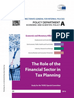 Role of The Financial Sector in Tax Planning