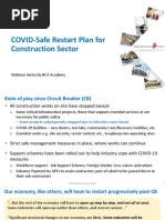 Covid 19-Safe Industry To Restart