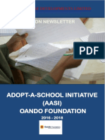 NSF Newsletter For Adopt A School Initiative by Oando Foundation (2016 - 2018) Special Edition