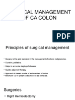 Surgical Management Ca Colon 1