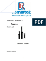 Aspersor LPS Manual Tehnic