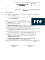 Formato Evaluación de Desempeño