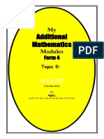 Additional Mathematics: Form 4