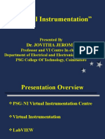 "Virtual Instrumentation": Dr. Jovitha Jerome