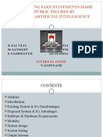 Determining Fake Statements Made by Public Figures by Means of Artificial Intelligence