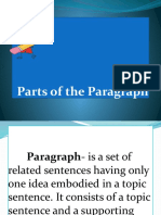 Parts of The Paragraph