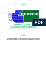 Sommaire de GECEFIC SA