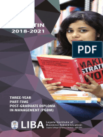 Bulletin: Three-Year Part-Time Post-Graduate Diploma in Management (PGDM)