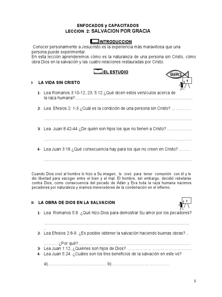 Clase 2 Pdf Epistola A Los Efesios Cristo Titulo