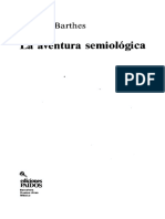 Unidad 1 - Texto 2 - Barthes, R. - La Aventura Semiológica