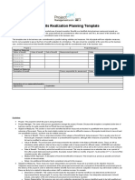 Benefits Realization Planning Template