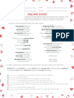 Feeling Good by Michael Bublé Song Worksheet