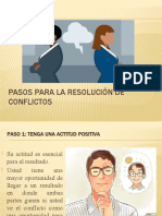 Pasos para la resolución de conflictos