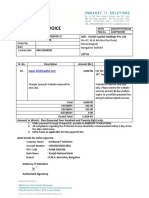 Proforma Invoice: M/s. Krishil Capital Holdings Pvt. LTD