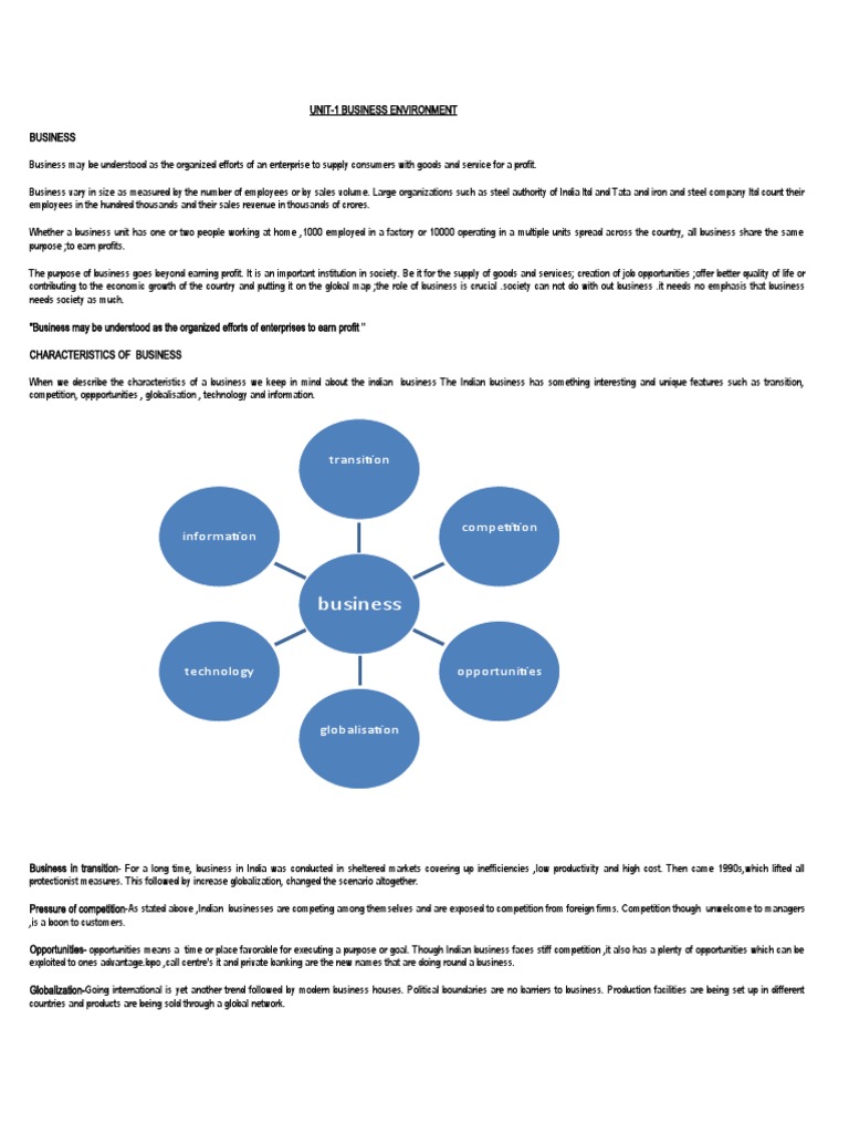 Unit 1 | PDF | Strategic Management | Competitive Advantage