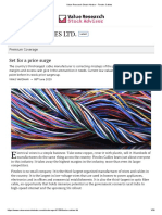 Finolex Cables set for price surge as issues correct and valuations attractive