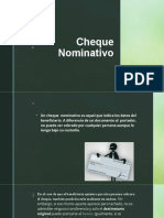 Cheque Nominativo