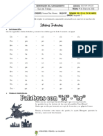 GUÍA 1 - ESPAÑOL (Sílabas Trabadas BL, BR, GR, GL) PDF