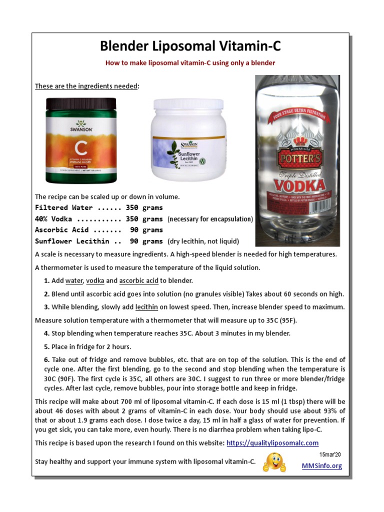 Liposomal VitaminC Recipe PDF