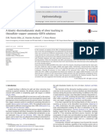 Hydrometallurgy: D.M. Puente-Siller, J.C. Fuentes-Aceituno, F. Nava-Alonso