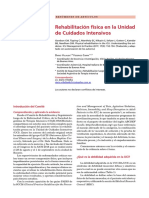 Rehabilitacion Fisica en La Unidad de Cuidados Intensivos PDF