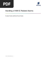 Handling of NWI-E Related Alarms